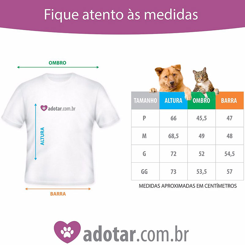 Medidas Camisetas ADOTAR